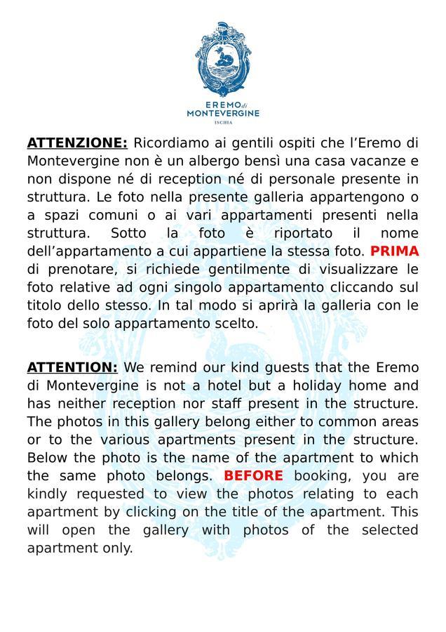 Eremo Di Montevergine Ischia Apartments Forio di Ischia Exteriör bild