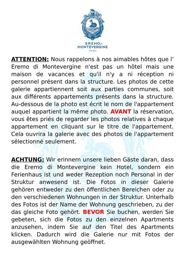 Eremo Di Montevergine Ischia Apartments Forio di Ischia Exteriör bild